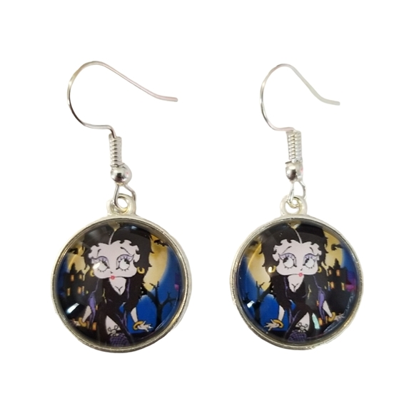 Handcrafted Betty Boop Earrings - Picture 1 of 4